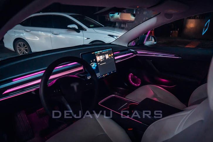 Ambient light Sfeerverlichting voor Tesla Model 3  Model Y, Auto diversen, Tuning en Styling, Ophalen of Verzenden