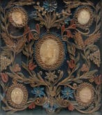 Italiaanse school (XVIII) - Pannello devozionale con 5 Agnus