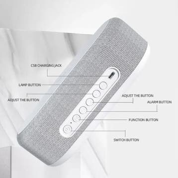Draadloze Oplader Klok - LED Verlichting Wekker Temperatuur, Télécoms, Verzenden