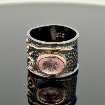 Argent - Bague - morganite naturelle, Bijoux, Sacs & Beauté, Bagues