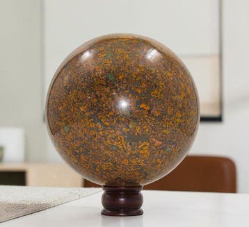 KAMR GEM Natuurlijk Coquina Jasper Bol 190 mm Monumentale