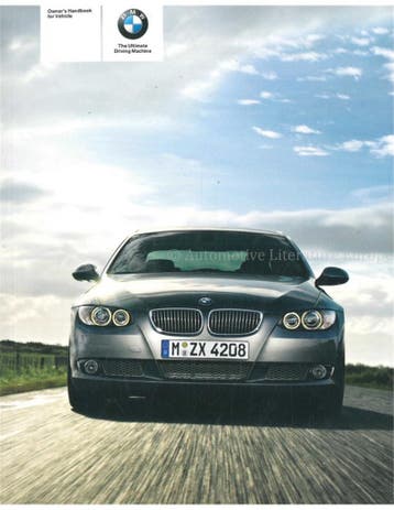 2009 BMW 3 SERIE INSTRUCTIEBOEKJE ENGELS
