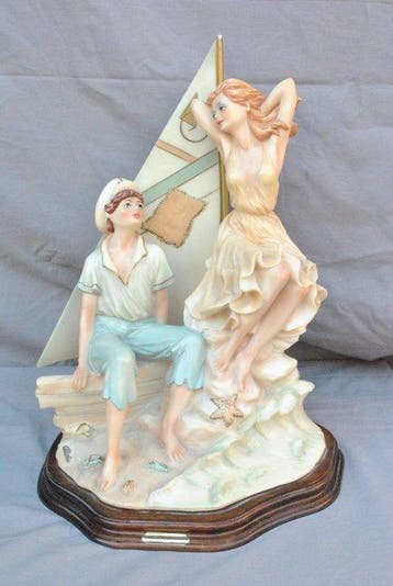 Enorme Scultura Porcellana Vintage - sculptuur, Giovani in