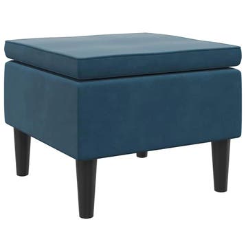 Voetenbank blauw | Retour deal voor snelle beslissers (kruk), Verzenden, Zo goed als nieuw, Hout