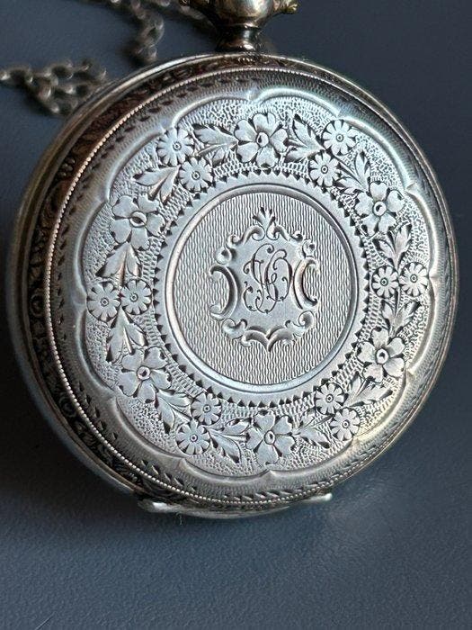 fickur+fickurskedje+låda - 1850-1900, Handtassen en Accessoires, Horloges | Heren