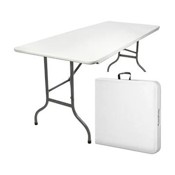 MaxxGarden Vouwtafel - Tuintafel - 180x70x74 cm - Wit Ret..., Tuin en Terras, Ophalen of Verzenden, Nieuw