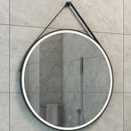 LED Spiegel Ø80cm | 24W | Mat Zwart | Dimbaar & Verwarmd, Huis en Inrichting, Woonaccessoires | Spiegels, Verzenden, Nieuw