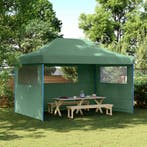 vidaXL Partytent Groen 279 x 410 x 315 cm Oxford Stof, Verzenden, Nieuw