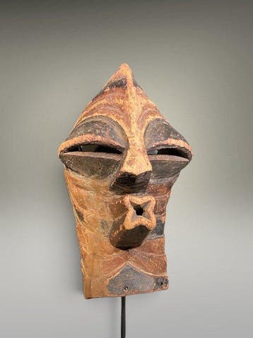 Masker Songye Kifwebe, (50 cm) - Songye-kifwebe-masker op, Antiquités & Art