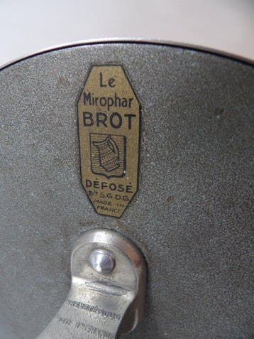 Brot - Miroir de table - Nickel, verre, laiton - Le Mirophar