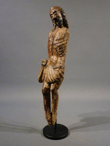 sculptuur, Corpus Christi - 18e eeuw - 21 cm - Buxushout