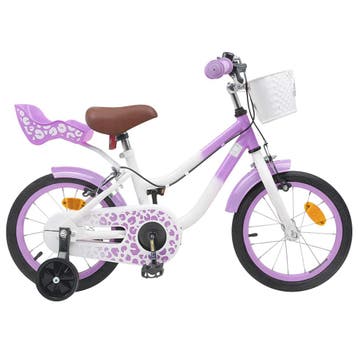 vidaXL Kinderfiets 14 Inch voor 3-5 jaar oud Paars, Verzenden