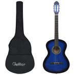 vidaXL Gitaar klassiek beginner met tas 4/4 39 blauw, Verzenden, Nieuw