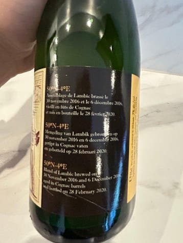 Cantillon - 50°N-4°E 2020 - 75cl, Nieuw