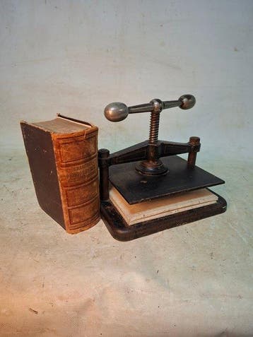Pers Industrieel design - Boekenpers, Antiquités & Art