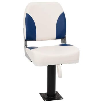 vidaXL Bootstoel 1 set inklapbaar 41x36x48 cm blauw en wit, Watersport en Boten, Verzenden, Nieuw