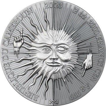 Kameroen. 2000 Francs 2023 Chronos - Dual Essence 2 oz
