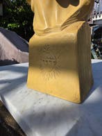 Borstbeel, Jésus avec le Cœur Sacré. - Art déco - Plâtre -, Antiquités & Art