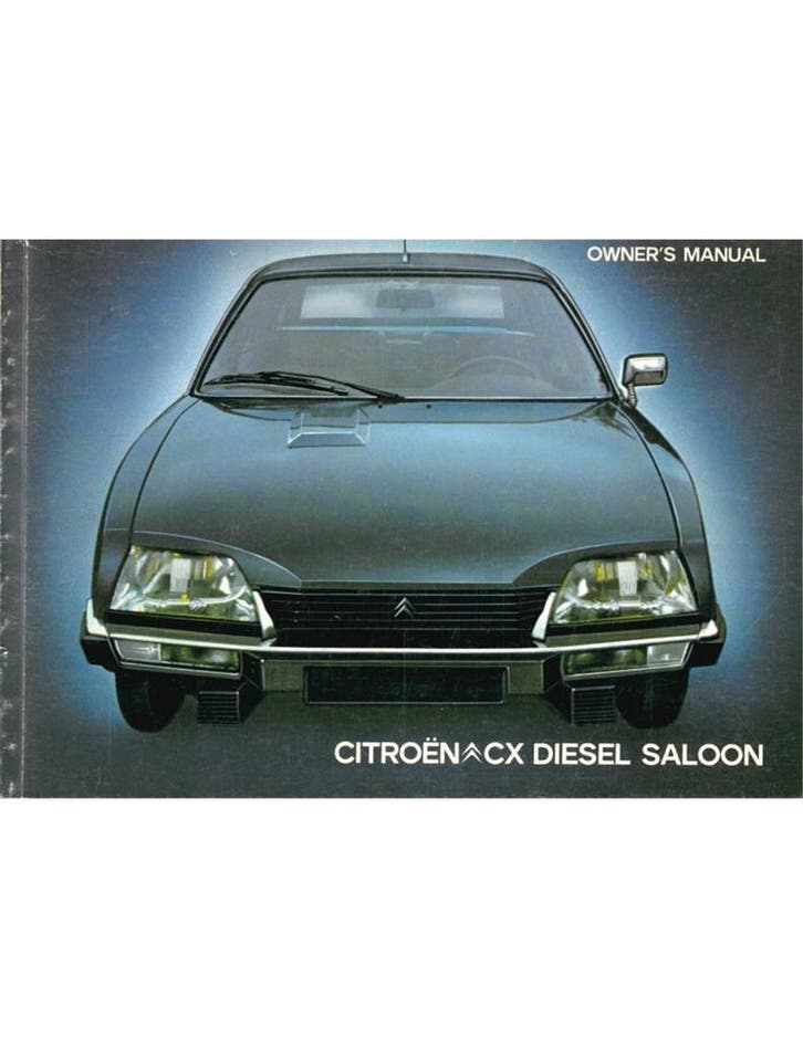 1979 CITROEN CX DIESEL INSTRUCTIEBOEKJE ENGELS, Auto diversen, Handleidingen en Instructieboekjes