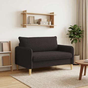 vidaXL XXL-fauteuil Zwart Bouclé, Verzenden