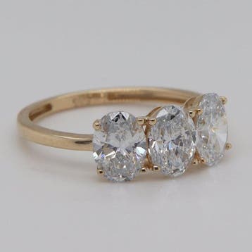 Zonder minimumprijs - Ring - 14 karaat Geel goud - 2.28ct., Nieuw