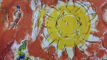 Marc Chagall (1887-1985) - Grande Lithographie double page ,