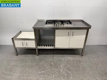 RVS Werkkast Kast met 4 Deuren 196,5 x 70 x 89 cm GAS Horeca, Ophalen of Verzenden, Nieuw in verpakking