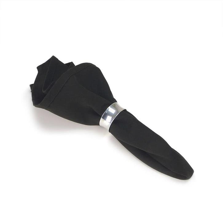 Serviettes de Table Black Noir 51x51cm - Treb SP, Maison & Meubles, Cuisine | Linge de cuisine, Envoi