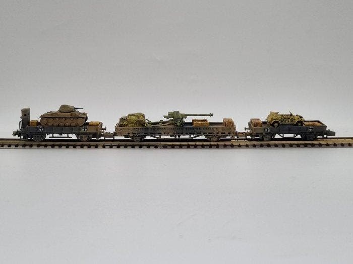Arnold, Roco N - Model treinwagon (3) - Wehrmacht - Militair, Hobby en Vrije tijd, Modeltreinen | N-Spoor