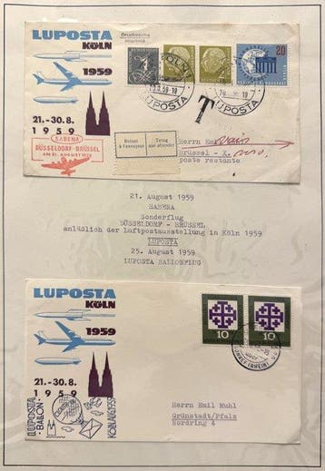 Duitsland 1959/1963 - DRG Rocket Mail & Airmail – Omslagen,