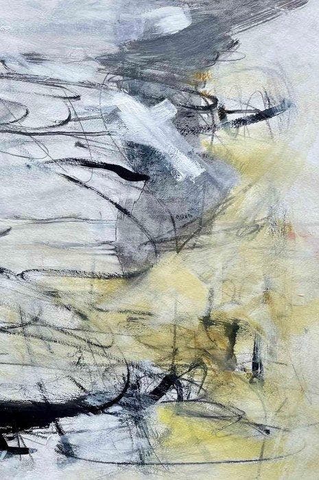 Kat Crosby (1965) - Lines or the Mirror Lines on My Face, Antiek en Kunst, Kunst | Schilderijen | Modern