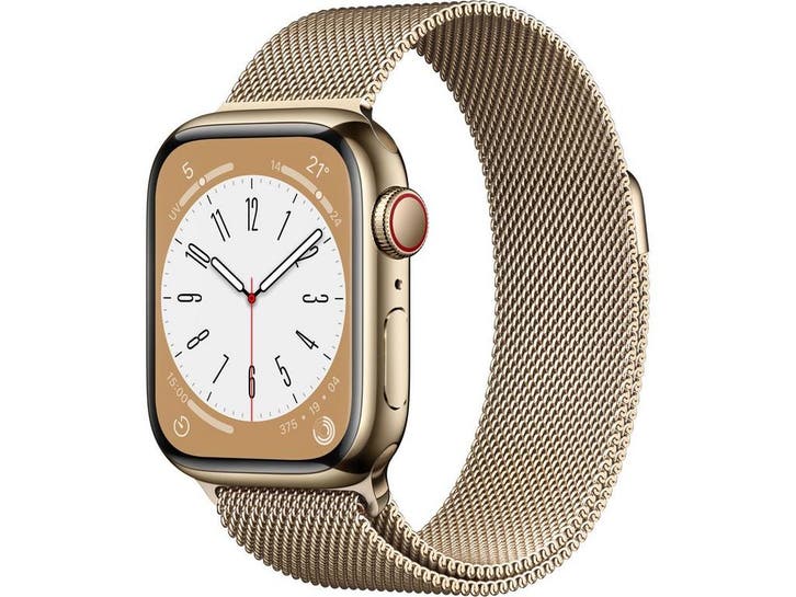 Apple Watch Series 8 - Smartwatch - GPS + Cellular - 41mm, Handtassen en Accessoires, Smartwatches, Nieuw, Verzenden