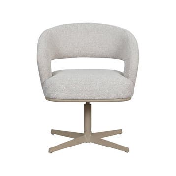 Stoel Monaco | Naturel | Royal Boucle | Taupe Metalen Frame, Verzenden