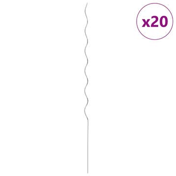 vidaXL Plantenstok spiraal 170 cm gegalvaniseerd staal 20 st, Tuin en Terras, Verzenden, Nieuw
