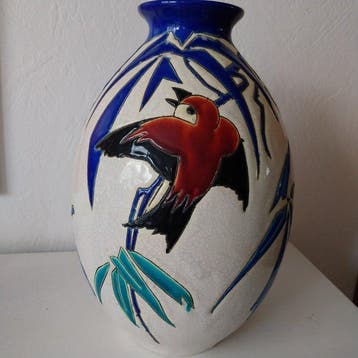 Keramis Boch - Charles Catteau - Vase balustre - Faïence