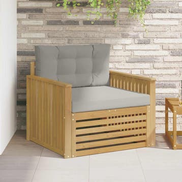 vidaXL Buitensofa Polyester Wit, Verzenden, Nieuw