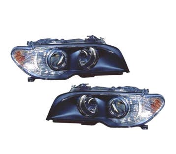 PHARES POUR BMW SÉRIE 3 E46 COUPÉ FOND NOIR + CLIGNOTANTS, Verzenden, Nieuw
