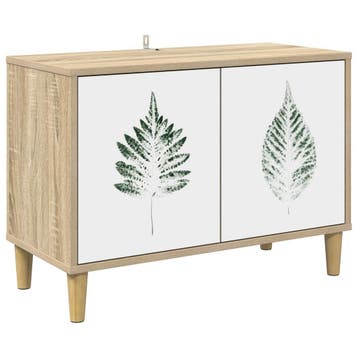 vidaXL Tv-meubel HANAU 69 x 33 x 50 cm Sonoma Bewerkt hout, Verzenden, Nieuw