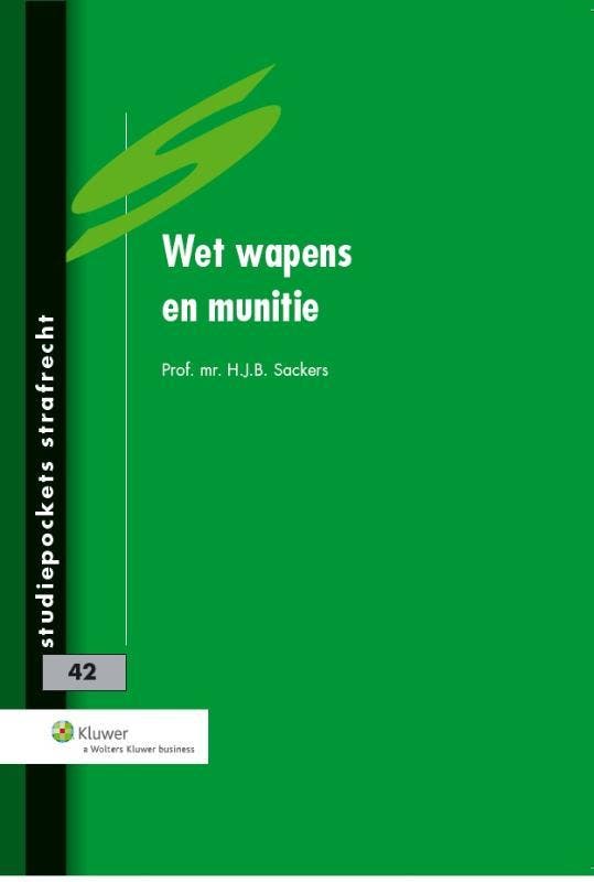 Wet wapens en munitie / Studiepockets strafrecht / 42, Livres, Science, Envoi