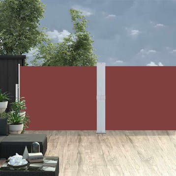 vidaXL Tuinscherm uittrekbaar 140x1200 cm bruin, Verzenden, Nieuw
