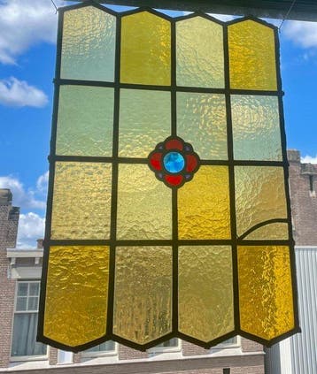 Glas-in-loodraam - 1950-1960