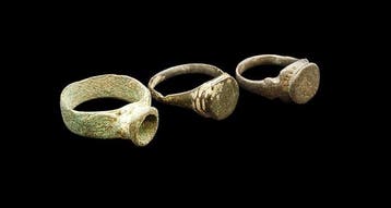 Byzantijns Brons Versierde ringen - 27 mm (Zonder