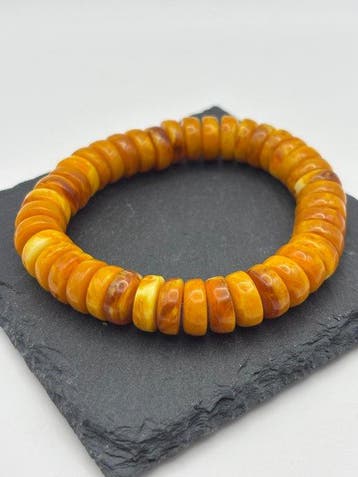 NTJC Natuurlijk veelkleurig oud amber bijenwas cirkel-donut