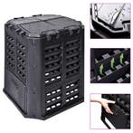 vidaXL Compostbak 360 L 68,9x68,9x83,9 cm zwart, Verzenden, Nieuw