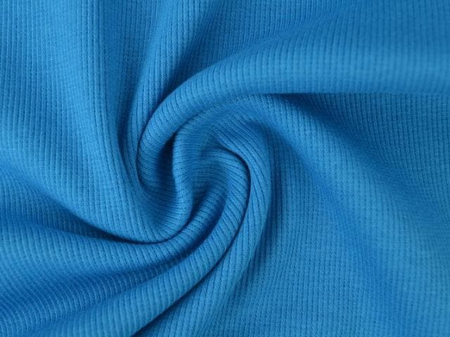 10 meter rib boordstof - petrol, Hobby en Vrije tijd, Stoffen en Lappen, 30 tot 120 cm, 200 cm of meer, Overige kleuren, Nieuw