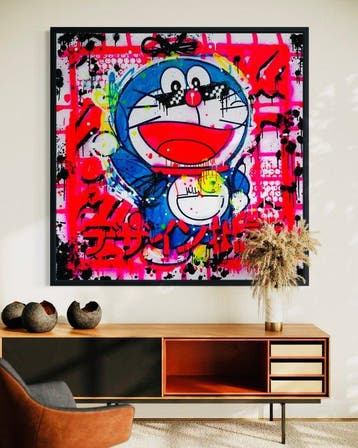 Mikko - Doraemon Japan Triburte On Frame - XL (NO RESERVE!), Antiek en Kunst
