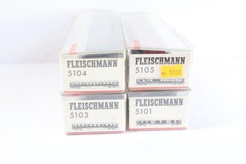 Fleischmann H0 - 5101/5103/5104/5105 - Wagon de passagers, Nieuw