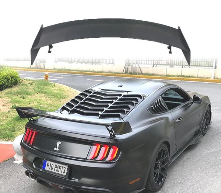 AILERON SPOILER FORD MUSTANG 15-23 LOOK GT500 ABS NOIR, Auto-onderdelen, Carrosserie, Verzenden