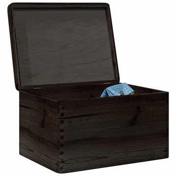 vidaXL Houten kist met deksel 40x30x23 cm massief grenenhout, Verzenden, Nieuw