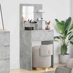vidaXL Slaapkamer Toilet Tafels Beton Grijs 80 x 39,6 x 135, Verzenden, Nieuw